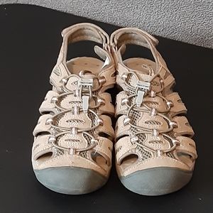 Khombu River Sandals Womens 5M Pink and Beige Hiking 2290